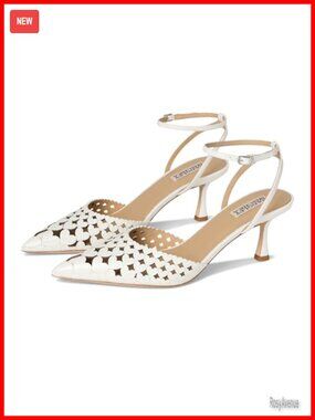 Pointed Toe Kitten Heel Ankle Strap Leather Pumps Formal Evening